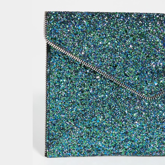Rebecca Minkoff Mermaid Glitter Leo Clutch NWT - Picture 6 of 16
